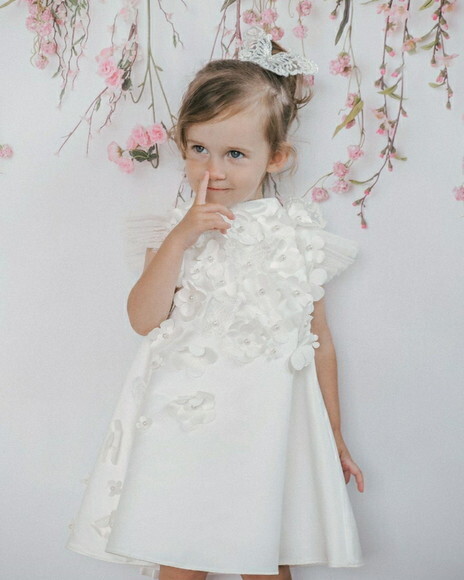 Vestido Luxo Branco Batizado