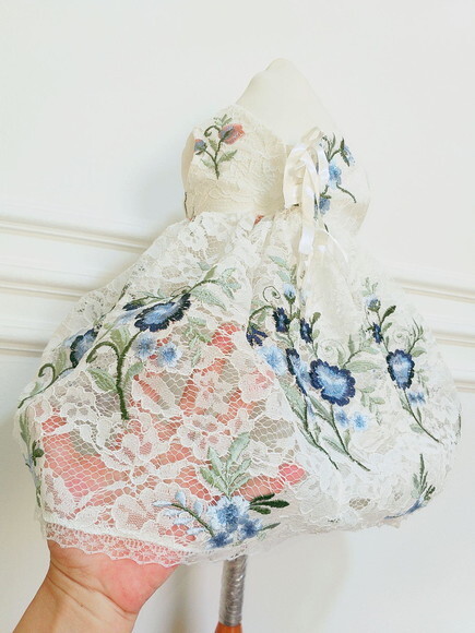 Vestido Renda Bordado Luxo
