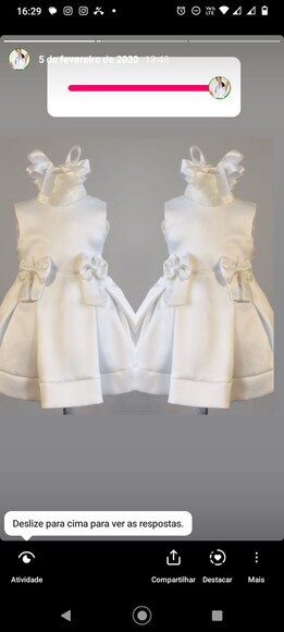 Vestido Batizado + Touca