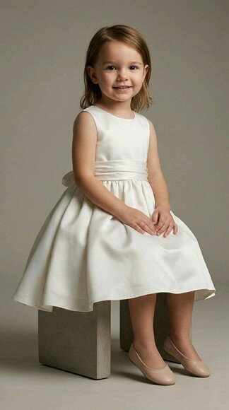 Vestido Daminha de Honra Alba + Body de Veludo (juvenil)