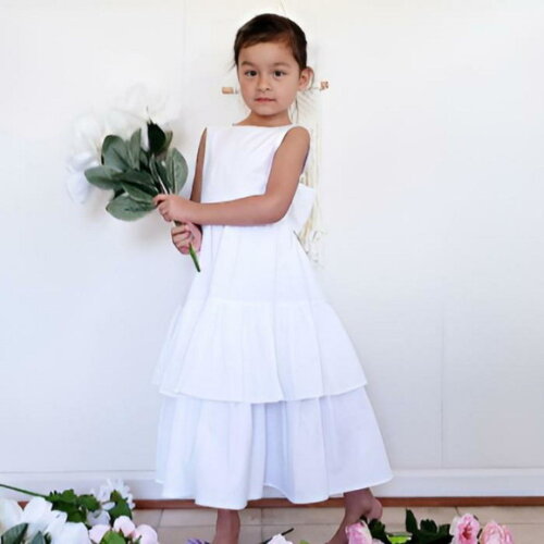 Vestido Daminha de Honra Branco/off White ? Estilo Pinterest