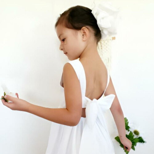 Vestido Daminha de Honra Branco/off White ? Estilo Pinterest