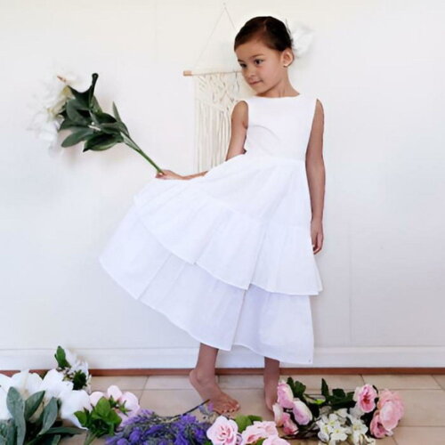 Vestido Daminha de Honra Branco/off White ? Estilo Pinterest