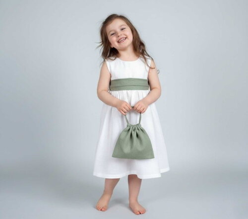 Vestido Infantil em Algodão - Daminha de Honra/batizado