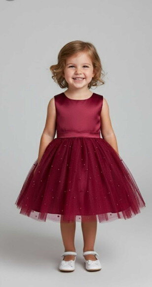 Vestido Infantil Festa Sob Medida ? Tule com Armação