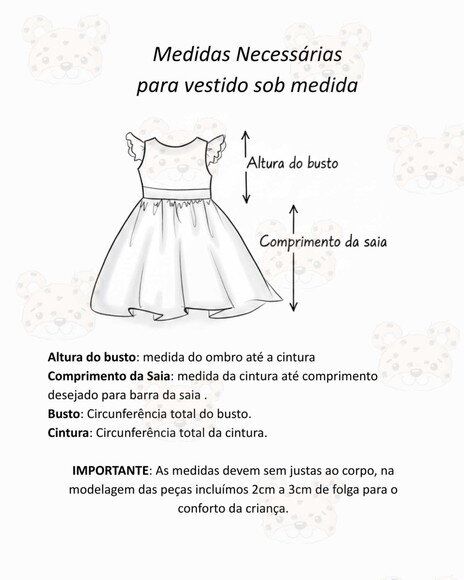 Vestido Infantil Festa Sob Medida ? Tule com Armação