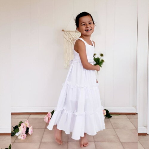Vestido Infantil/juvenil 8 a 12a.daminha Batizado