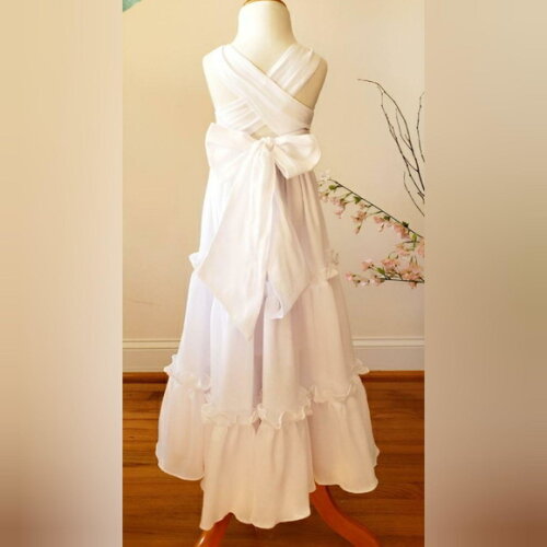 Vestido Infantil/juvenil 8 a 12a.daminha Batizado