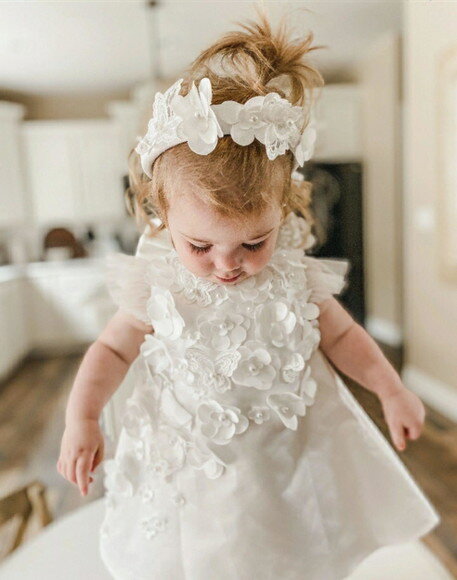 Vestido Luxo Branco Batizado
