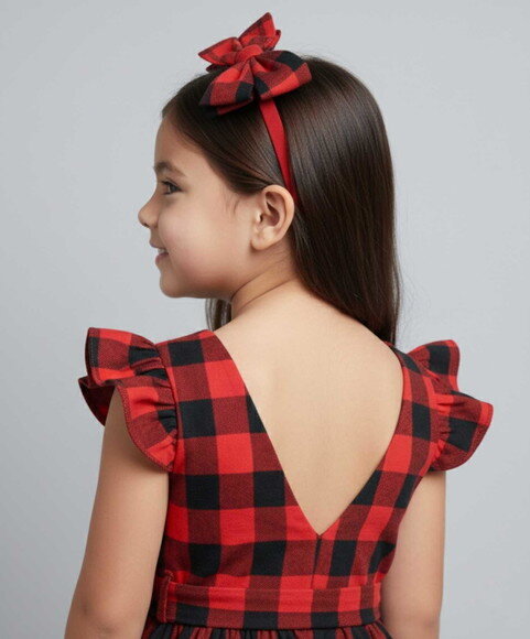 Vestido Vermelho e Preto
