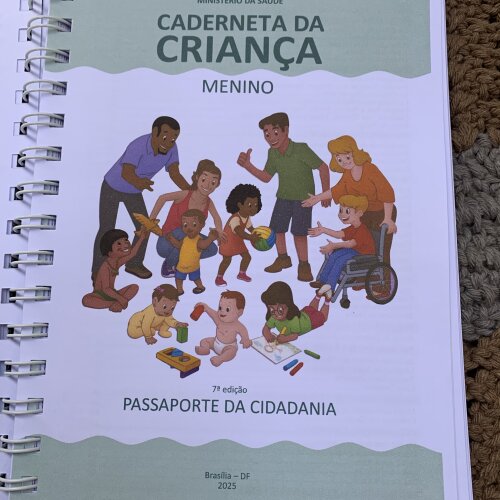 Caderneta de Saúde Safari Personalizada com nome