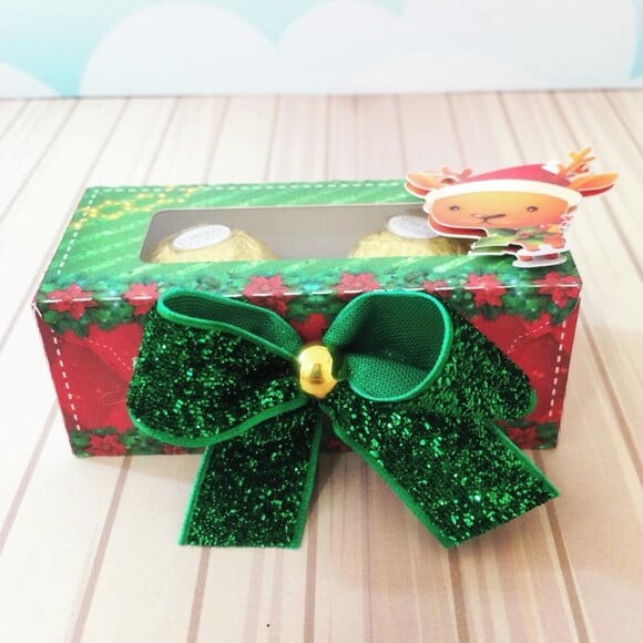 Arquivo para Corte Caixa para 2 Doces Natal