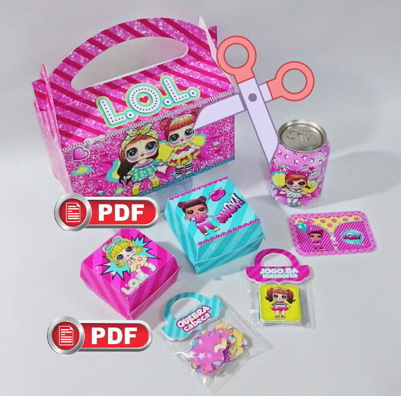Arquivo (pdf) Kit Festa Lol