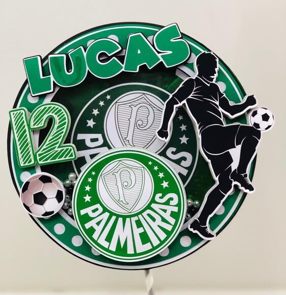 Arquivo Corte Topo Bolo Shaker Docinhos Palmeira,s Futebol