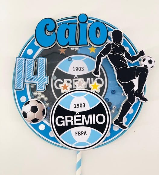 Arquivo Corte Topo Bolo Shaker Docinhos Gremio Futebol