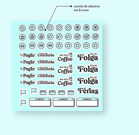 Arquivo de Corte - Miolo Planner Datado 2023 18x18