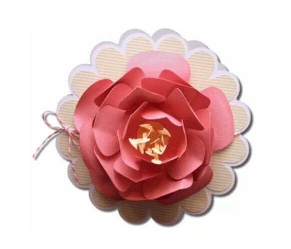 Arquivo de Corte 02 Moldes Cartões Convite Flor