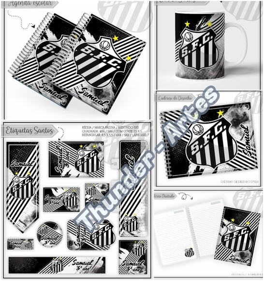 Arquivo de Corte Agenda Escolar Futebol São Paulo