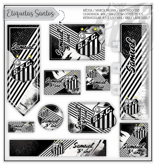 Arquivo de Corte Agenda Escolar Futebol São Paulo