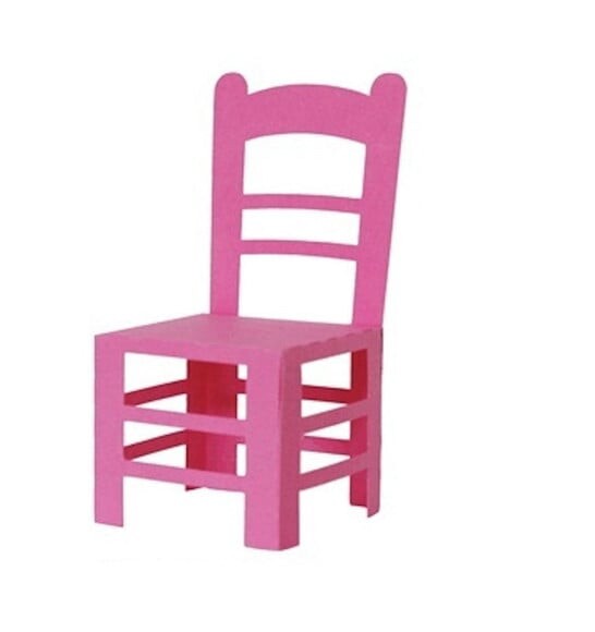 Arquivo de Corte Cadeira Cadeirinha de Papel