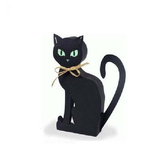 Arquivo de Corte Caixa Gato 3d Sentado