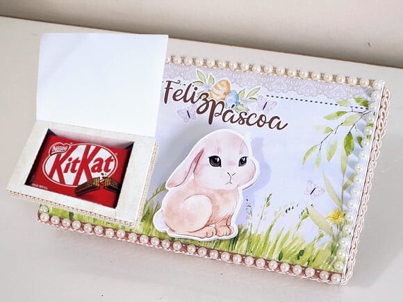 Arquivo de Corte Caixa Kit Kat Páscoa Tradicional