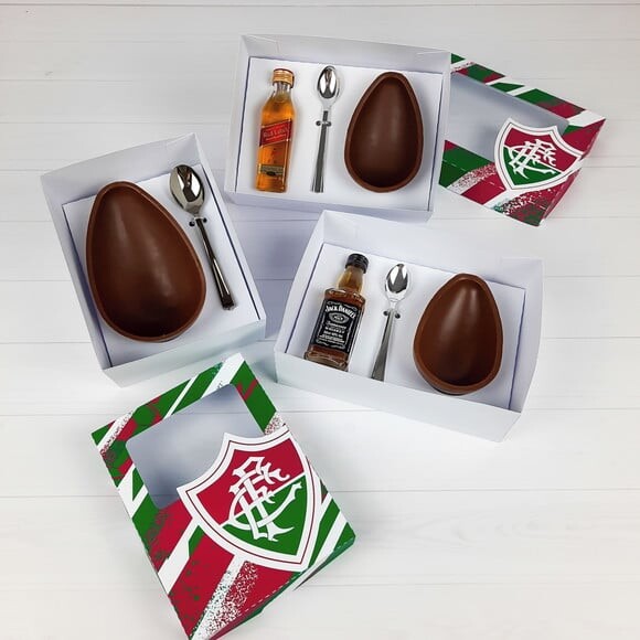 Arquivo de Corte Caixa Ovo de Colher Fluminense Páscoa
