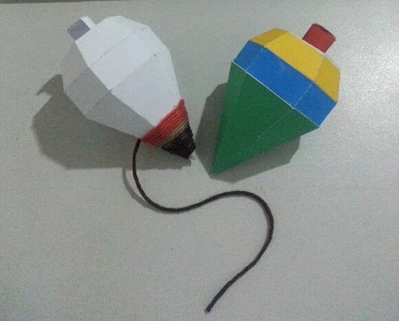 Arquivo de Corte Caixinha Pião Brinquedo
