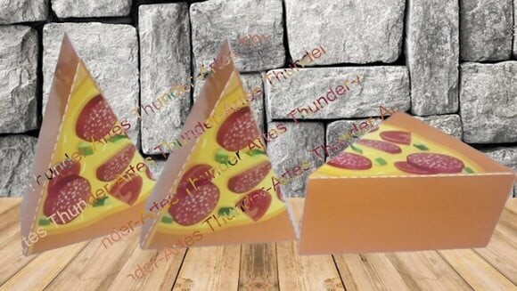Arquivo de Corte Caixinha Pizza 3d