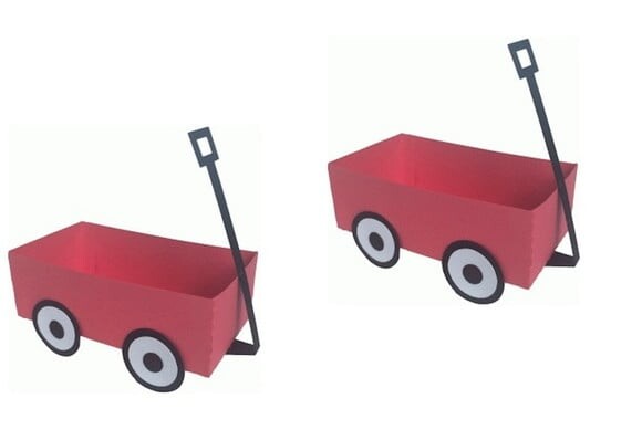 Arquivo de Corte Carrinho de Puxar, Carro de Mão