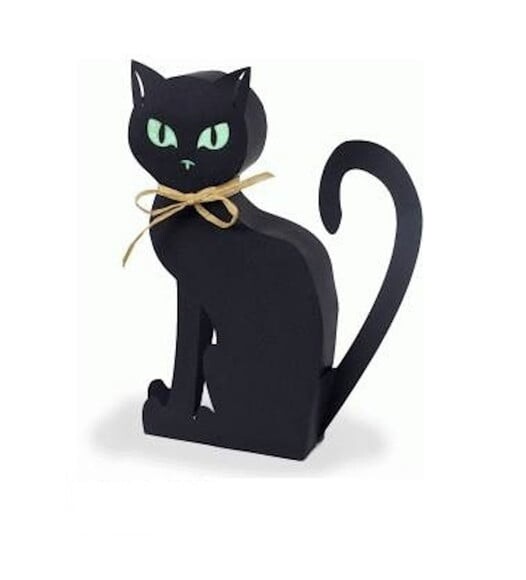 Arquivo de Corte Gato Preto Sentado
