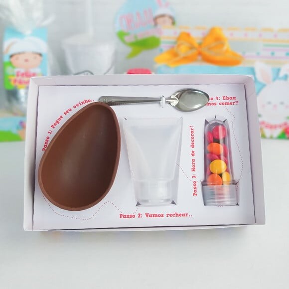 Arquivo de Corte Kit Confeiteiro Páscoa Infantil