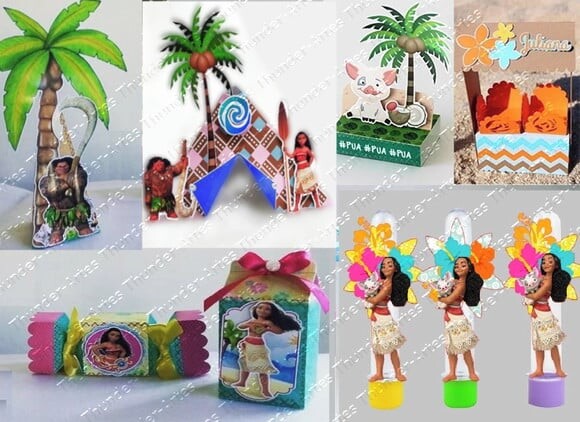 Arquivo de Corte Kit Festa Infantil Moana