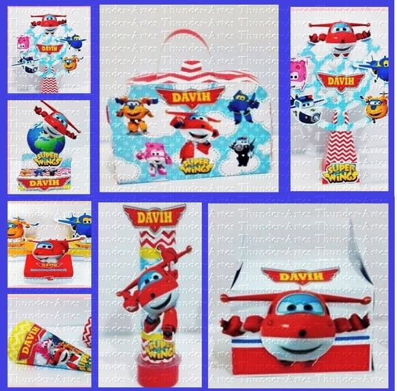 Arquivo de Corte Kit Festa Infantil Super Wings