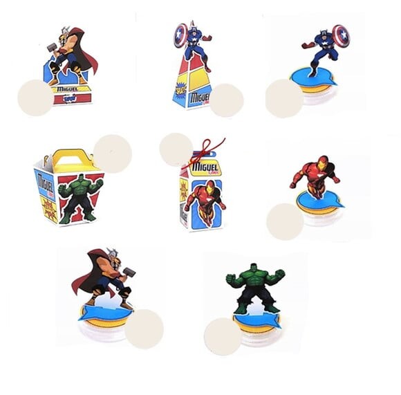 Arquivo de Corte Kit Festa Infantil Vingadores