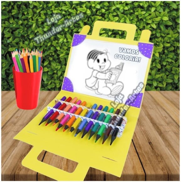 Arquivo de Corte Maleta de Colorir Dia das Crianças