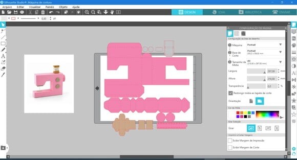 Arquivo de Corte Máquina de Costura 3d