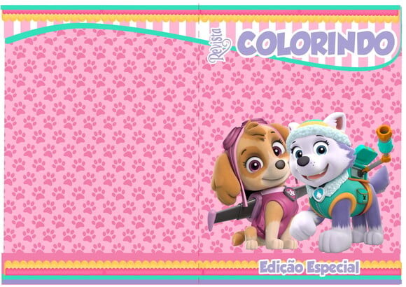Arquivo de Corte Revistinha Colorir Patrulha Canina