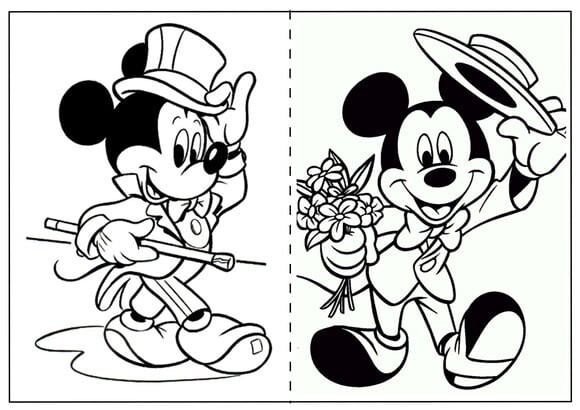 Arquivo de Corte Revistinha de Colorir Mickey