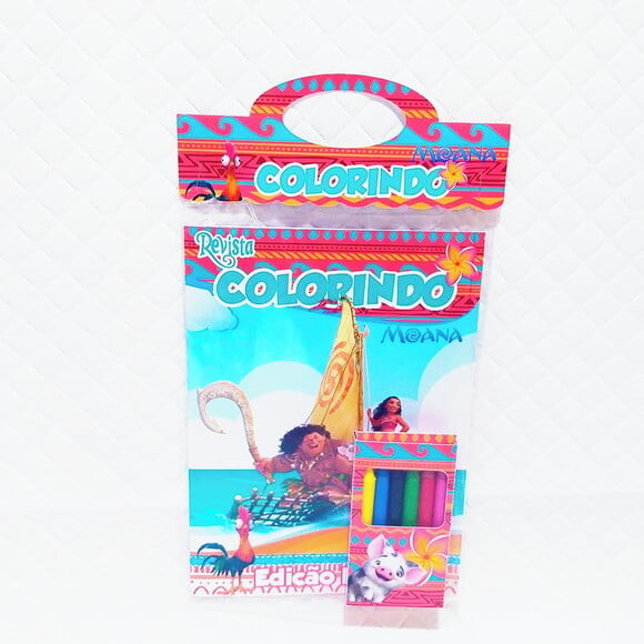 Arquivo de Corte Revistinha de Colorir Moana