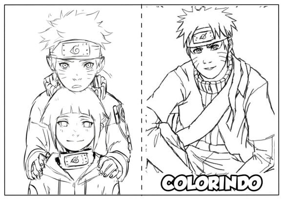 Arquivo de Corte Revistinha de Colorir Naruto