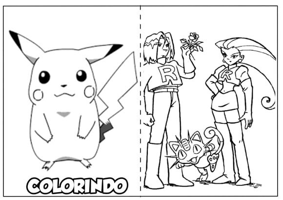Arquivo de Corte Revistinha de Colorir Pokemon
