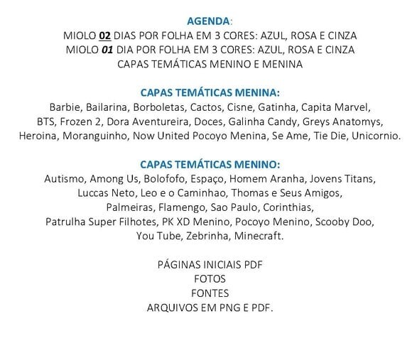 Arquivo de Corte Silhouette Agenda Escolar Permanente