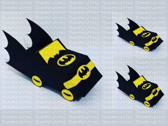 Arquivo de Corte Silhouette Batmóvel Carro Batman 3d