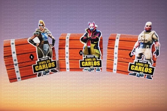 Arquivo de Corte Silhouette Caixa Baú Fortnite