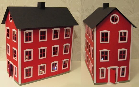Arquivo de Corte Silhouette Casa Italiana Antiga 3d