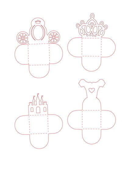 Arquivo de Corte Silhouette Forminhas Princesa