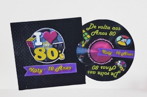 Arquivo de Corte Silhouette Kit Festa Anos 80 Retrô
