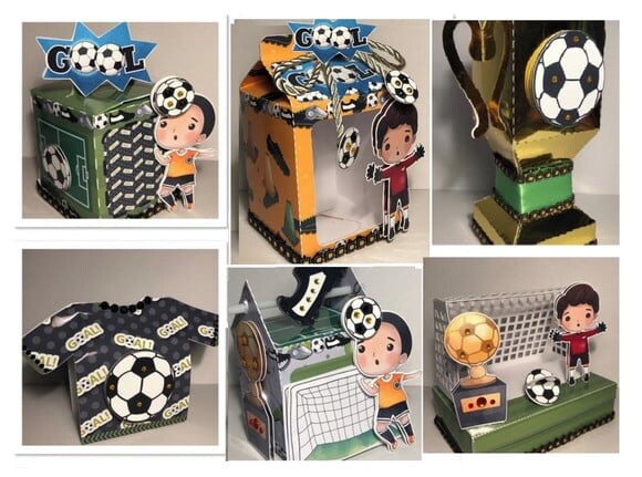 Arquivo de Corte Silhouette Kit Futebo Futebol Brasil