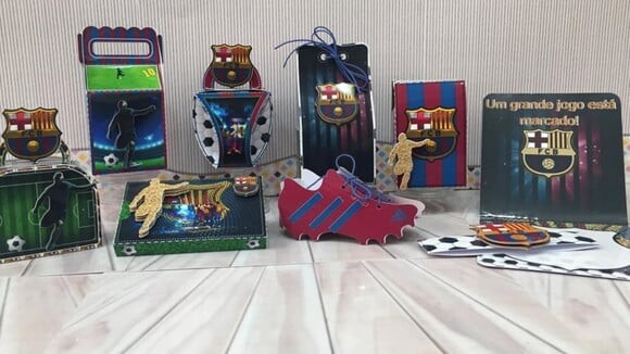 Arquivo de Corte Silhouette Kit Futebol , Caixa, Convite